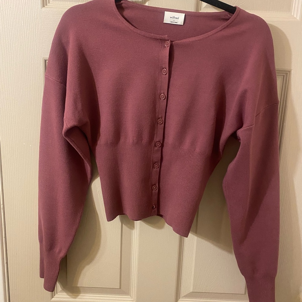 Wilfred Go Lightly cardigan Opera Rose color small NWOT